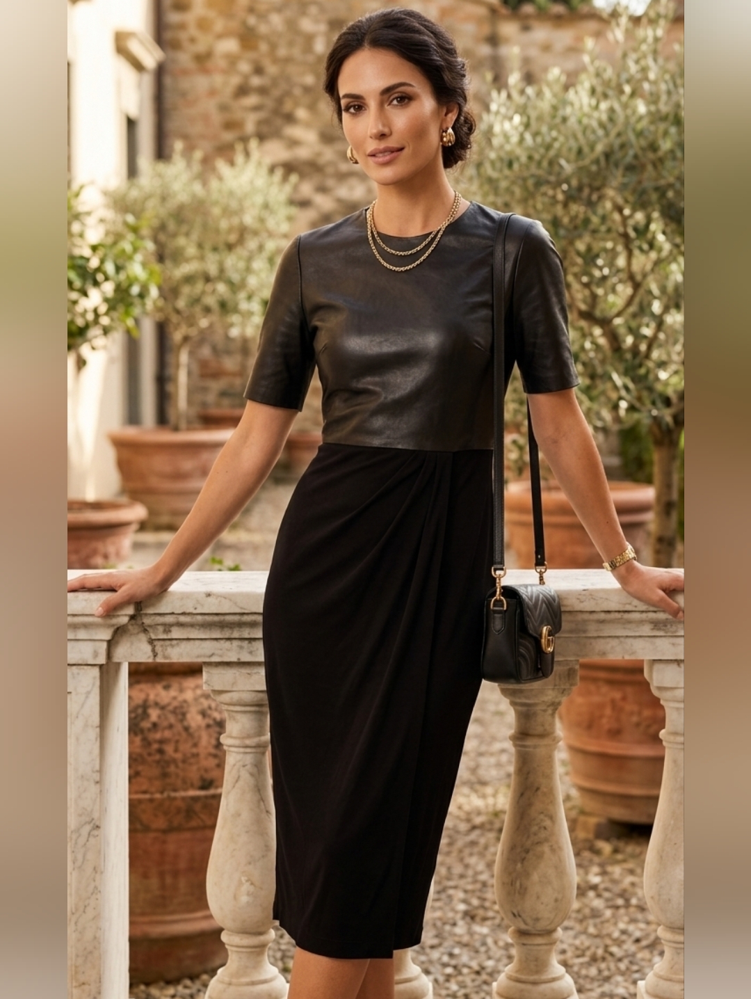 Nwot Gucci Black Baddie Y2k Sexy Midi Dress